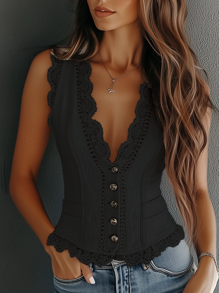 Barbara | Vintage Lace Top