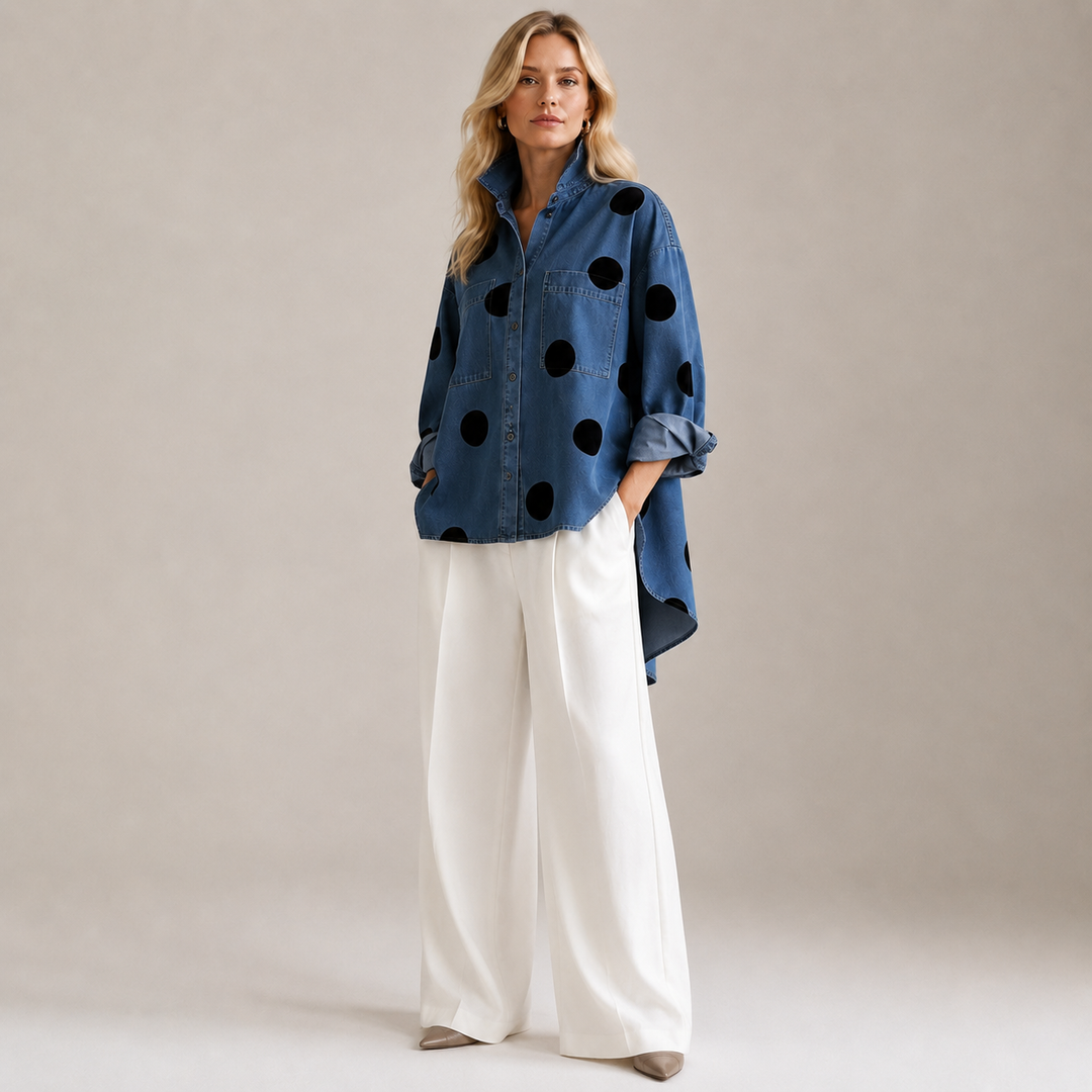 Muriel Polka Dot Blouse
