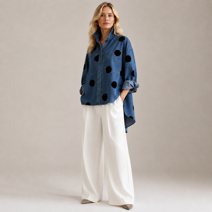 Muriel Polka Dot Blouse