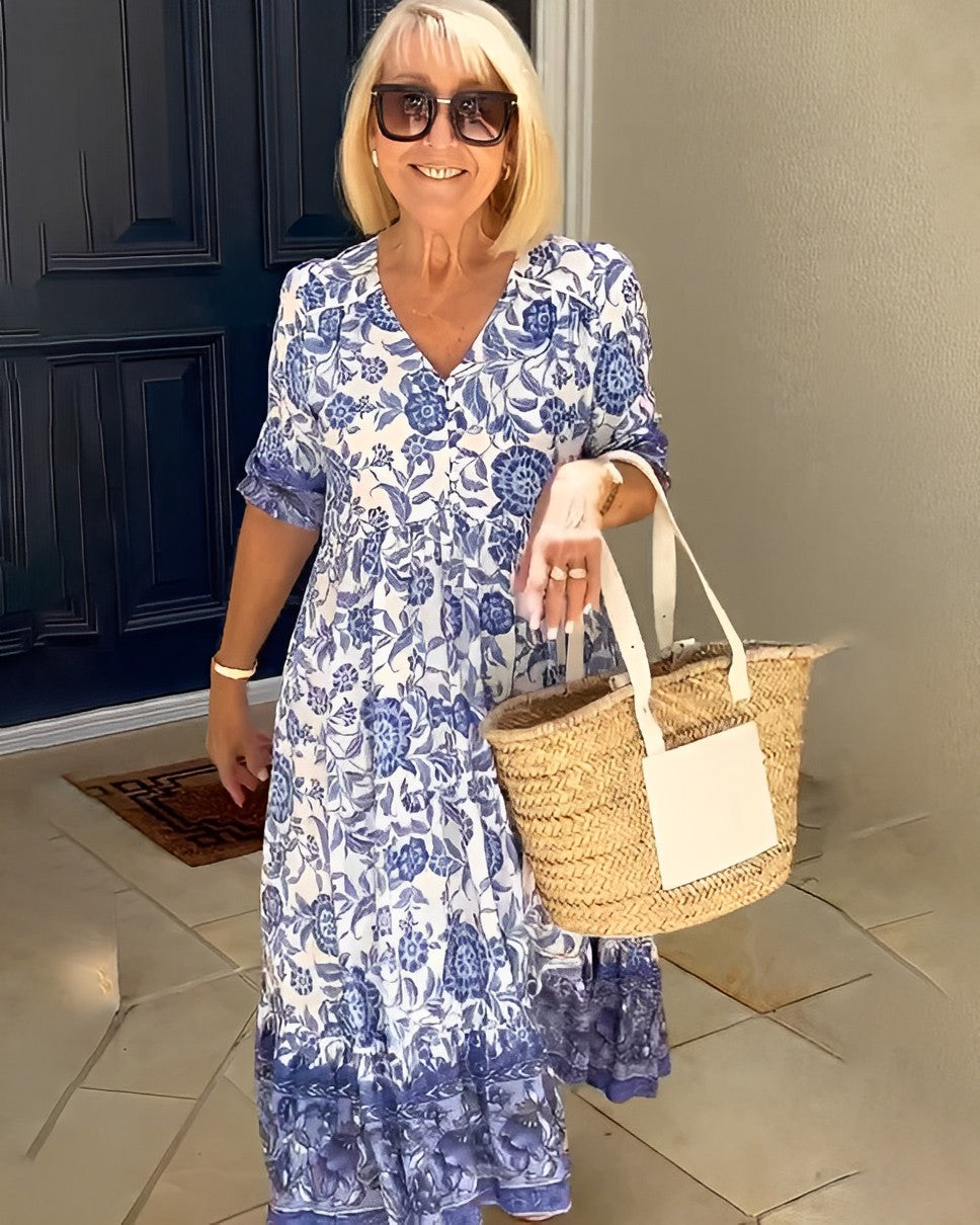 Gabrielle | Graceful V-Neck Floral