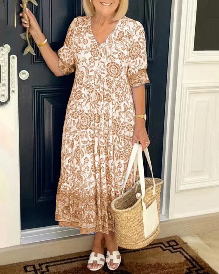 Gabrielle | Graceful V-Neck Floral