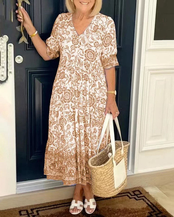 Gabrielle | Graceful V-Neck Floral
