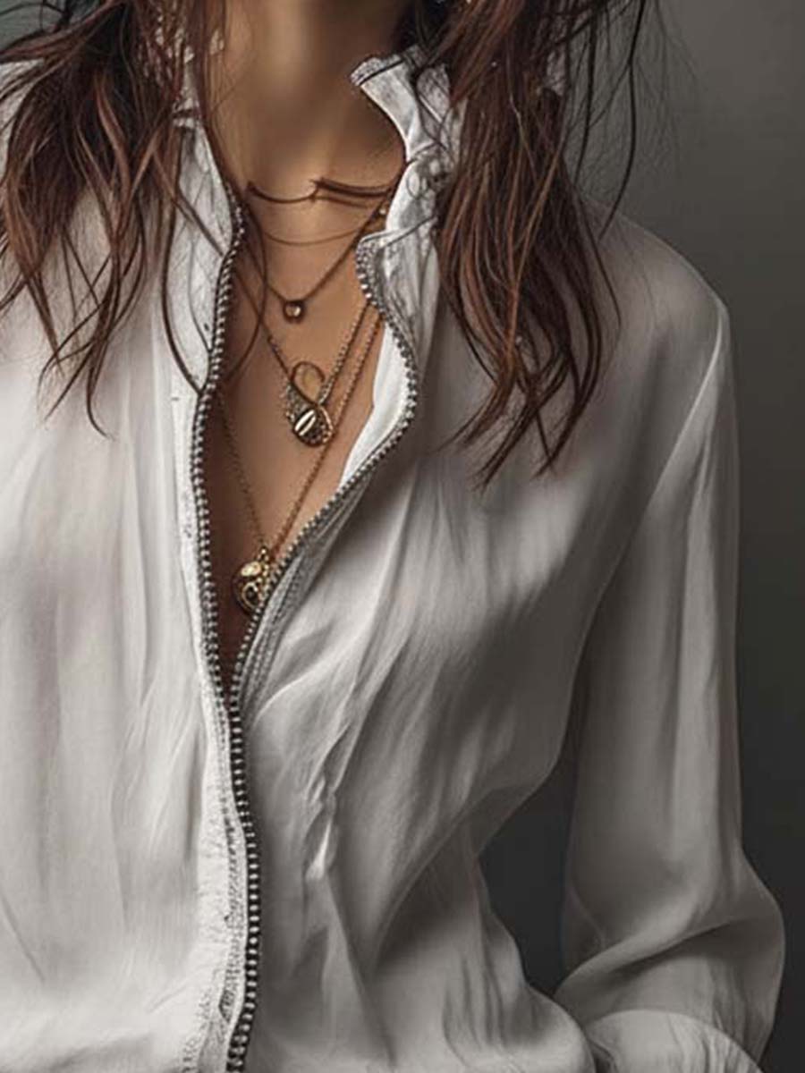 Janet | Flounce Cuff Blouse