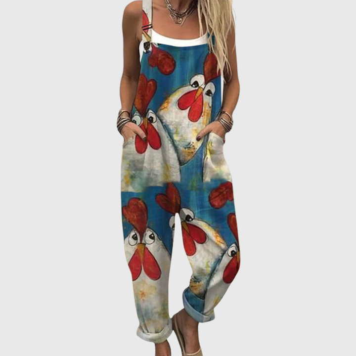 Janet | Farmyard Charm Jumpsuit