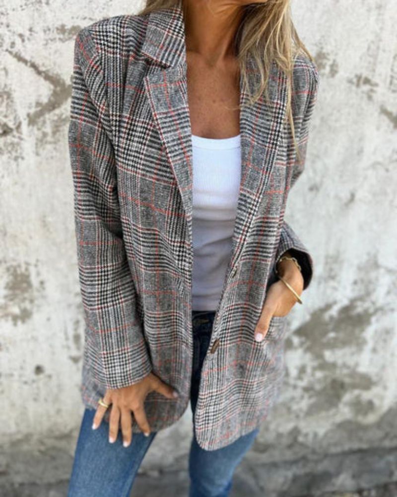 Calm Drip | Checked Blazer