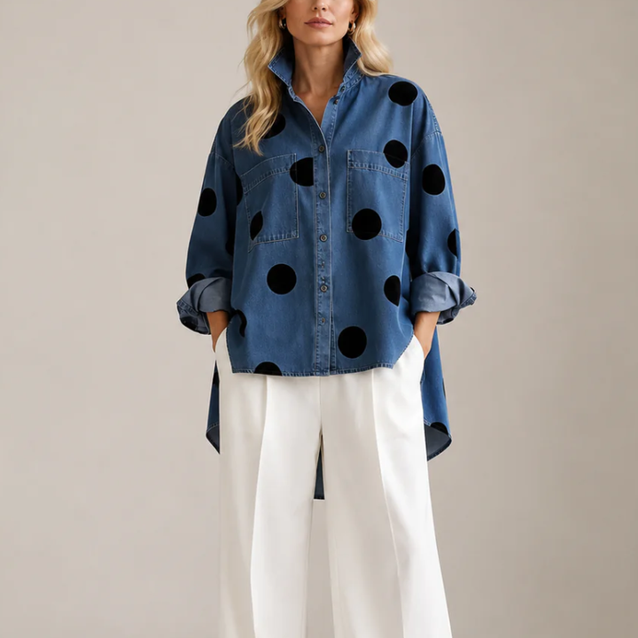 Muriel Polka Dot Blouse