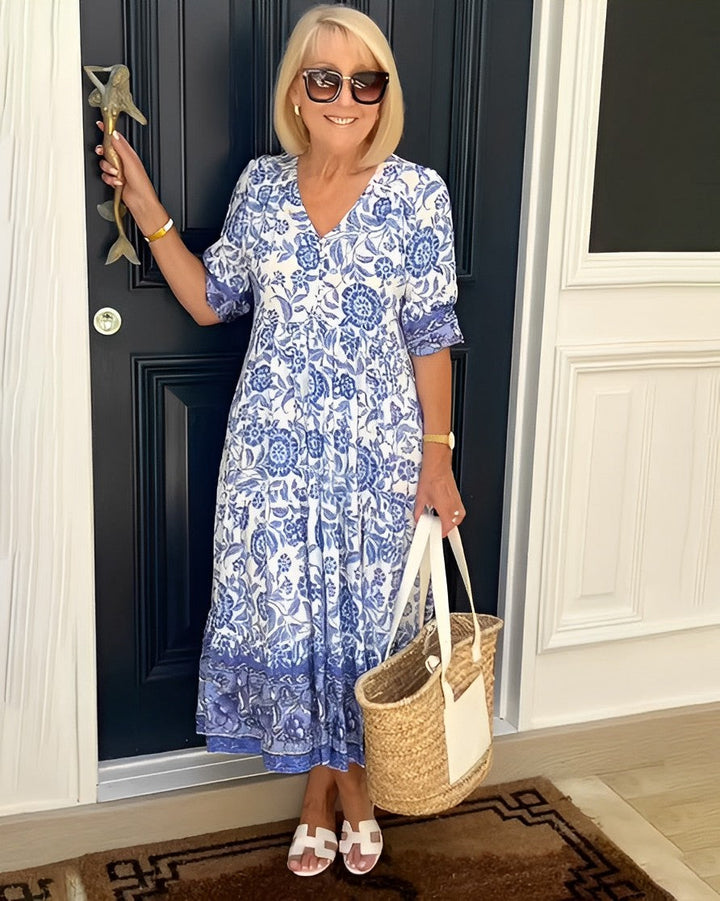 Gabrielle | Graceful V-Neck Floral