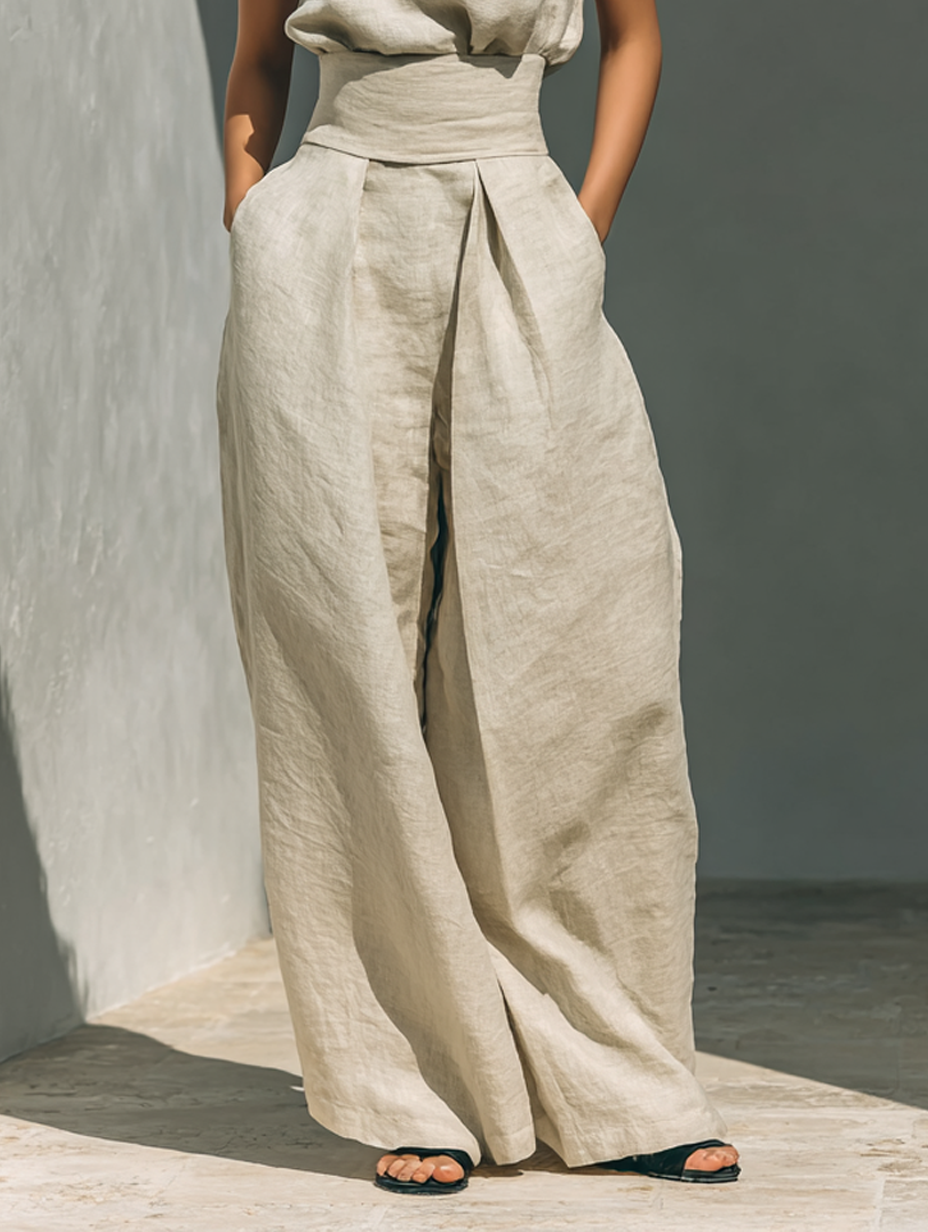 Noelle™ | Sleeveless Wide-Leg Two-Piece Set