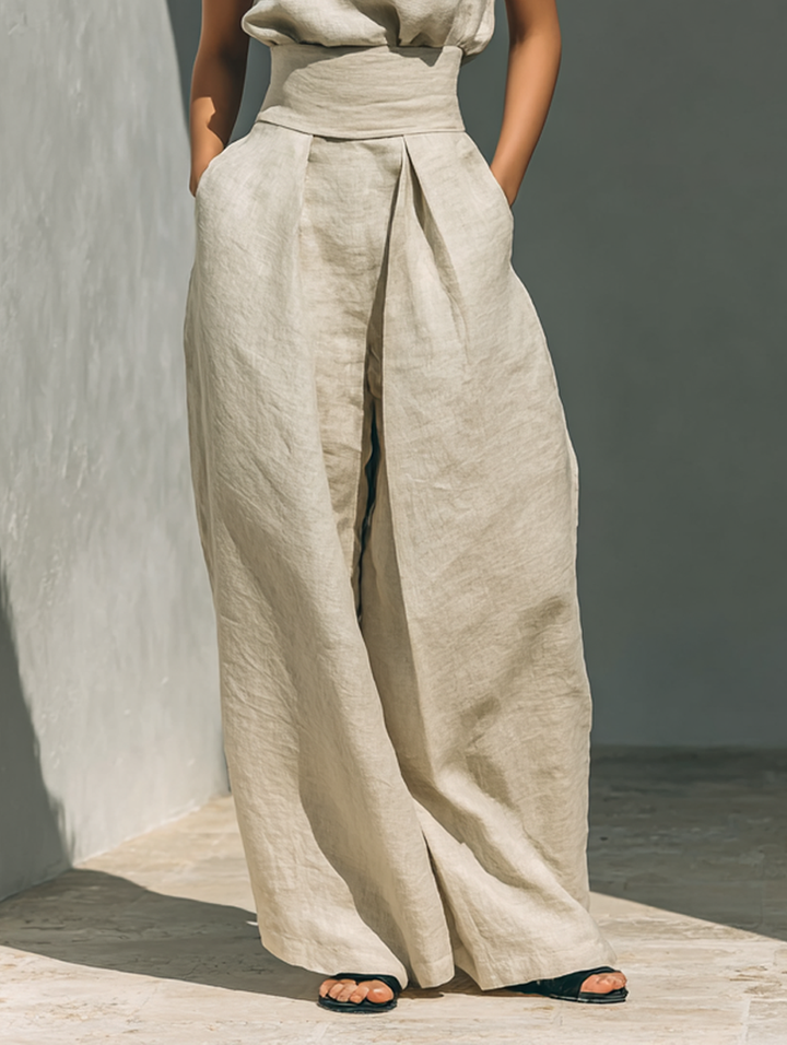 Noelle™ | Sleeveless Wide-Leg Two-Piece Set