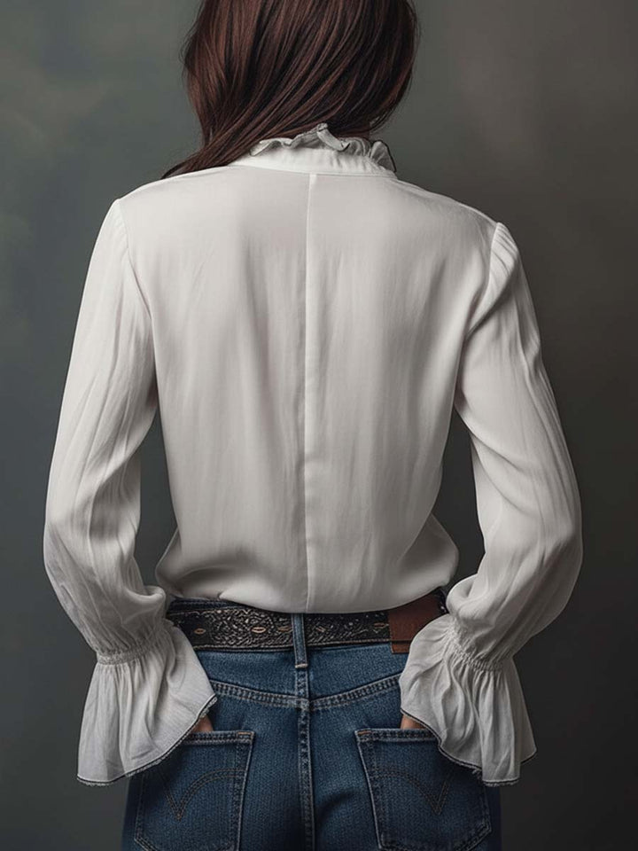 Janet | Flounce Cuff Blouse