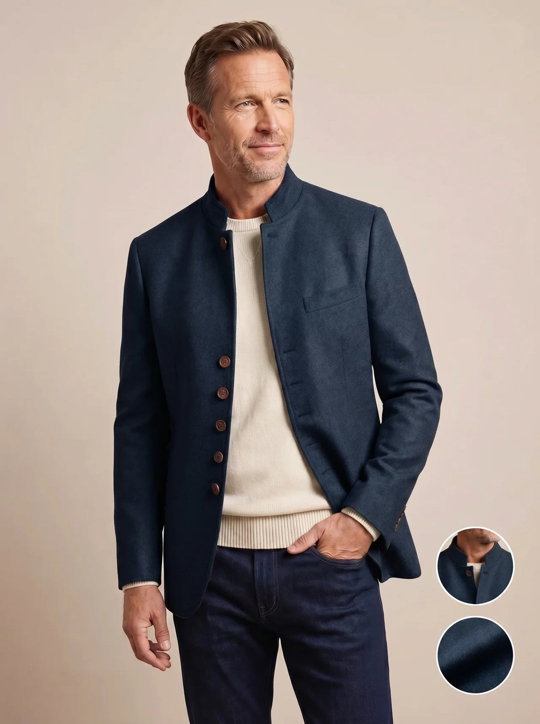 Calder | Stand-Collar Jacket