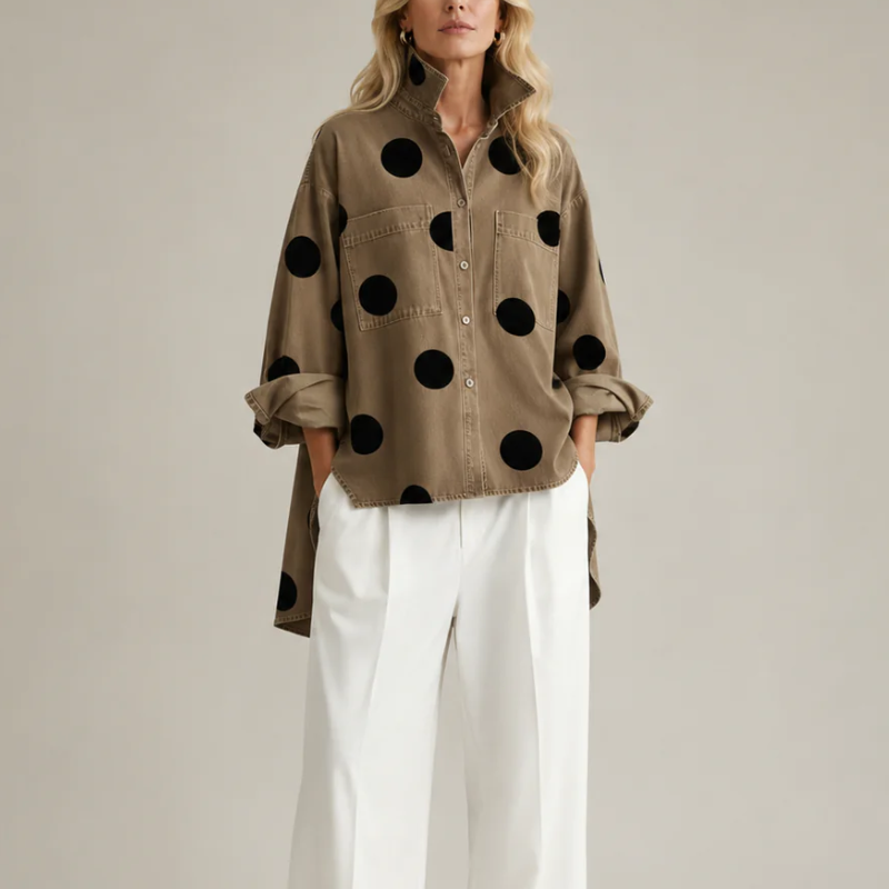 Muriel Polka Dot Blouse