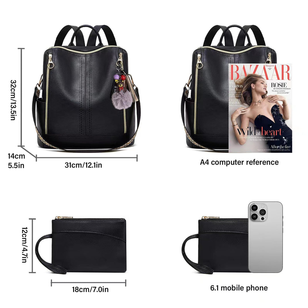 Delhi | Luxury 2-in-1 Convertible Backpack + Free Pouch