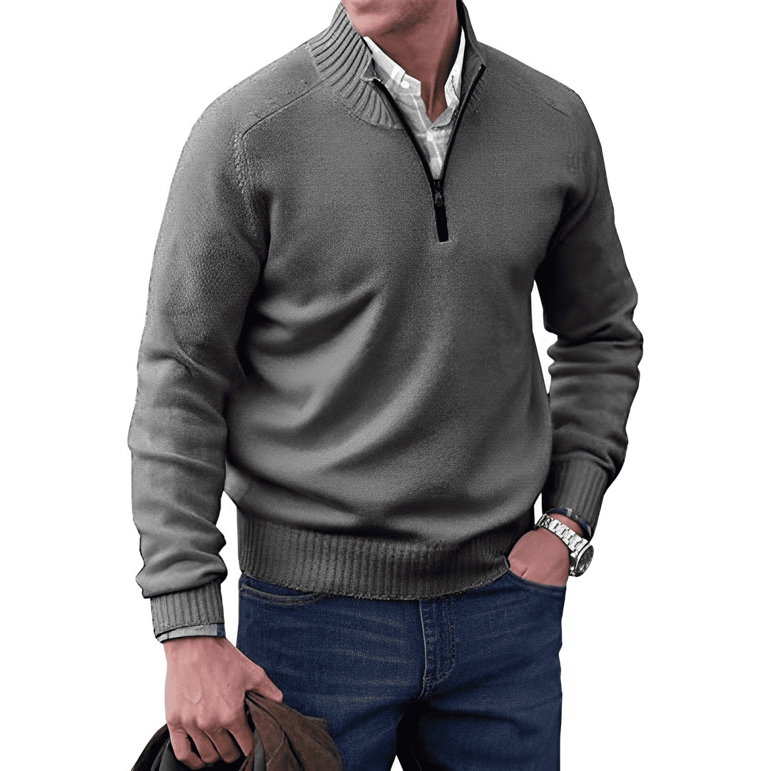 BROOKS | ZIP COLLAR PULLOVER