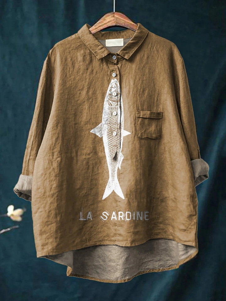 Sophie | Sardine Fish Graphic Printed Women&