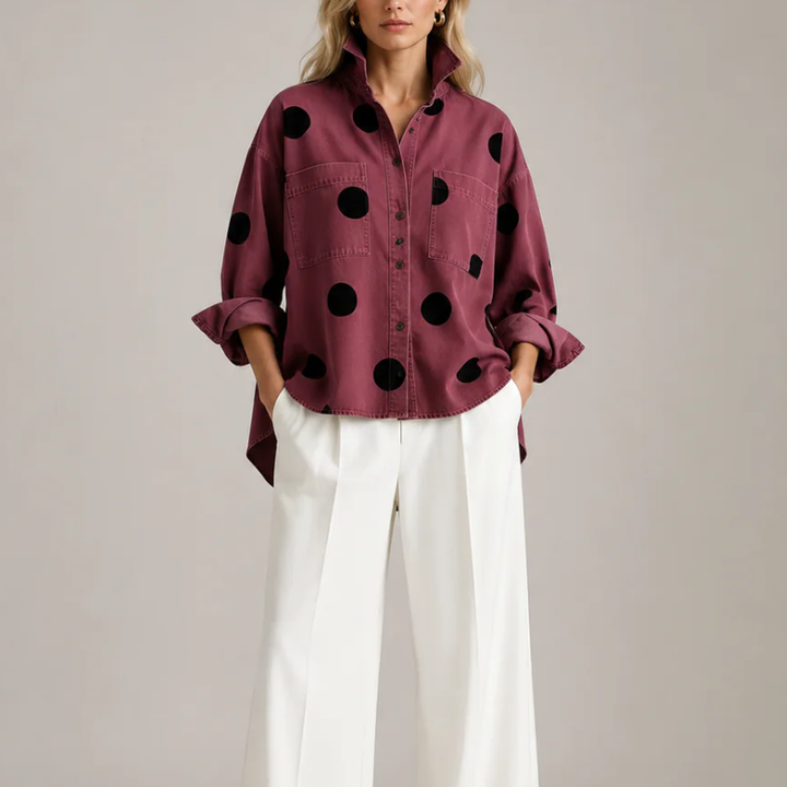 Muriel Polka Dot Blouse