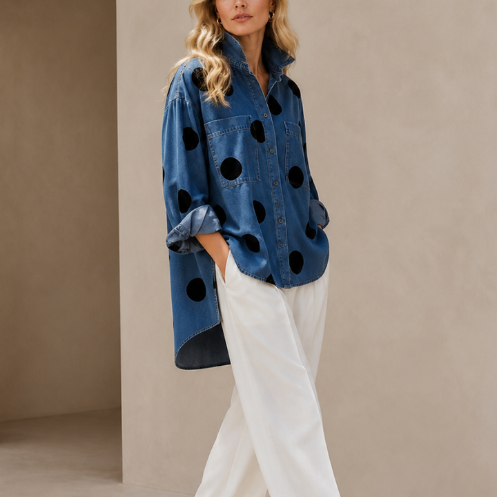 Muriel Polka Dot Blouse