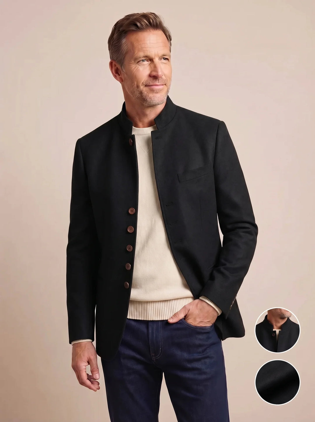 Calder | Stand-Collar Jacket