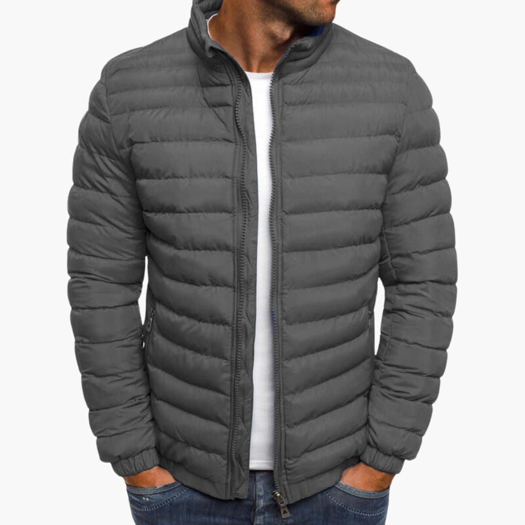 KIAN | COMFORTABLE STRIPED WARM JACKET