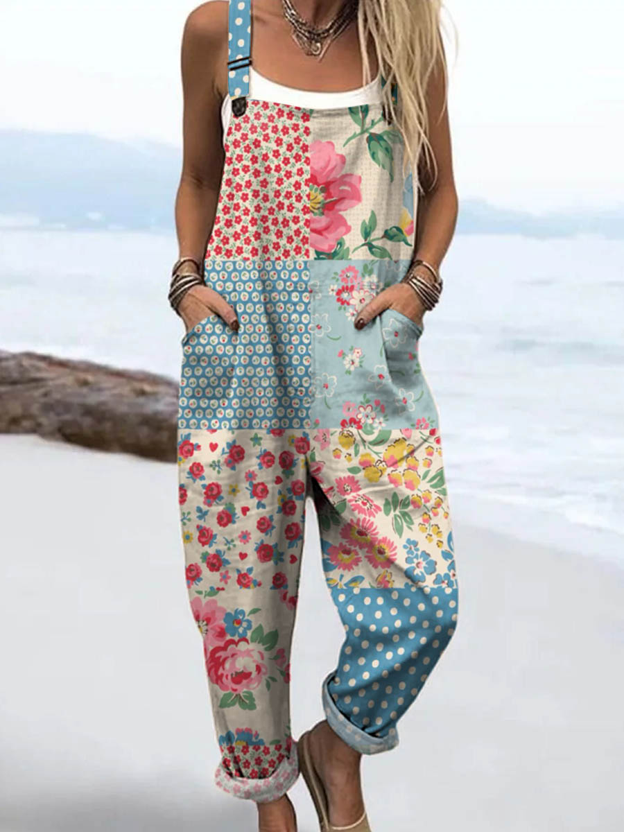 Laura | Bloom Patch Relaxed Jumpsuit