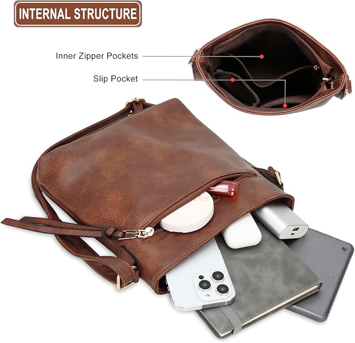 Chicago | Luxury 3-Piece Hobo Bag Set