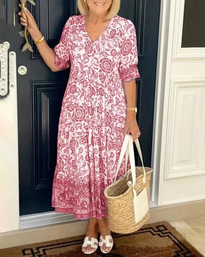 Gabrielle | Graceful V-Neck Floral