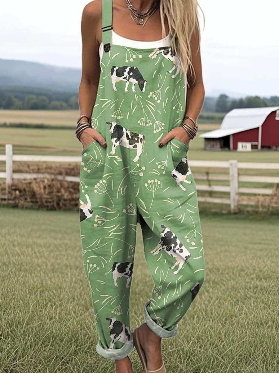 Ruby | Cow Print Jumpsuit
