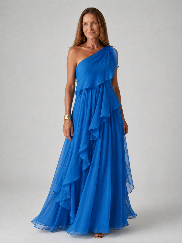 Adriana | Ruffled Maxi Dress – Graceful Style for Special Moments