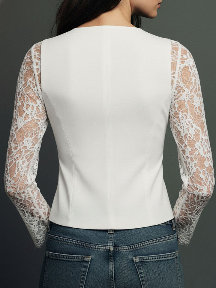 Karen | Black Lace Blazer