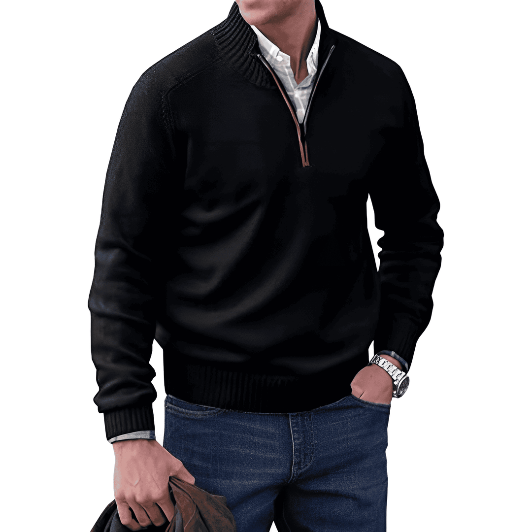 BROOKS | ZIP COLLAR PULLOVER