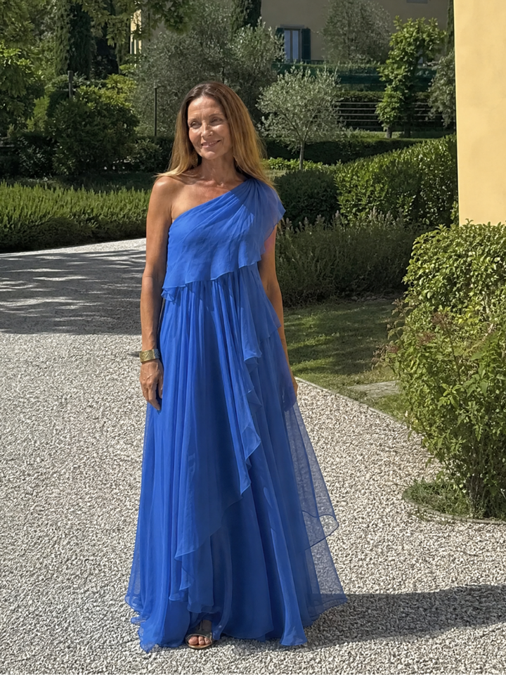 Adriana | Ruffled Maxi Dress – Graceful Style for Special Moments