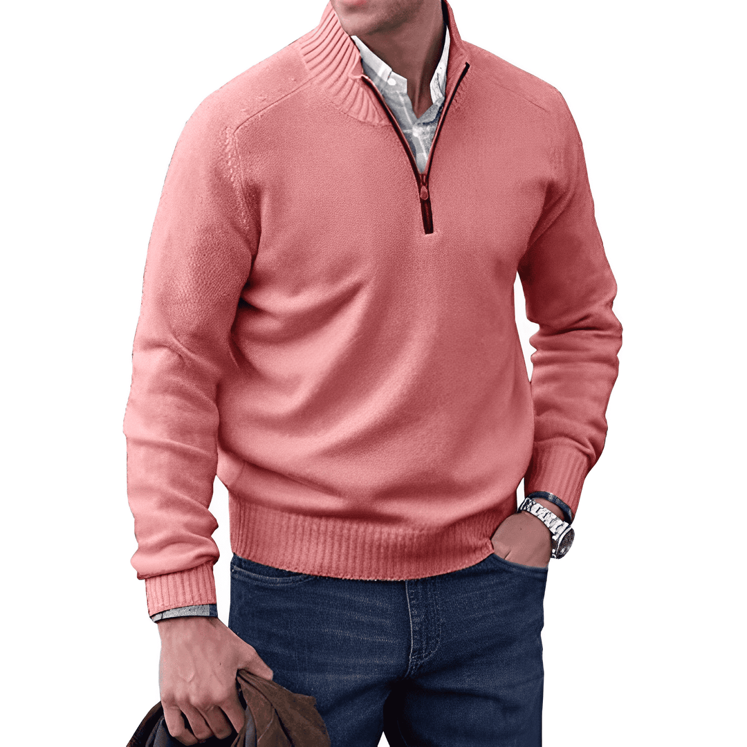 BROOKS | ZIP COLLAR PULLOVER
