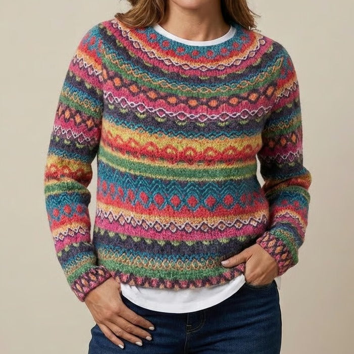 Amanda | Retro Scandinavian knitted sweater