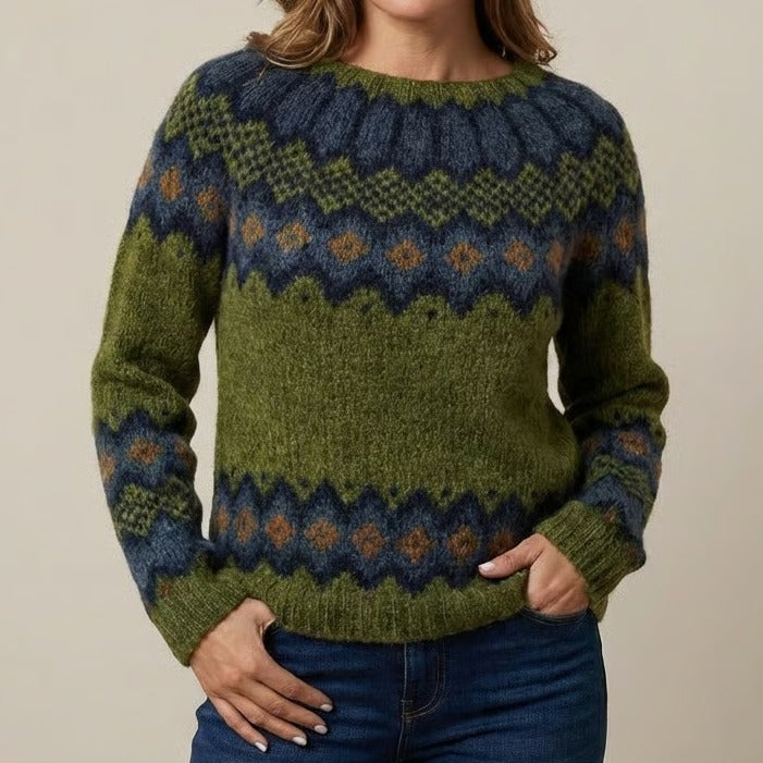 Ashley | Retro Scandinavian knitted sweater