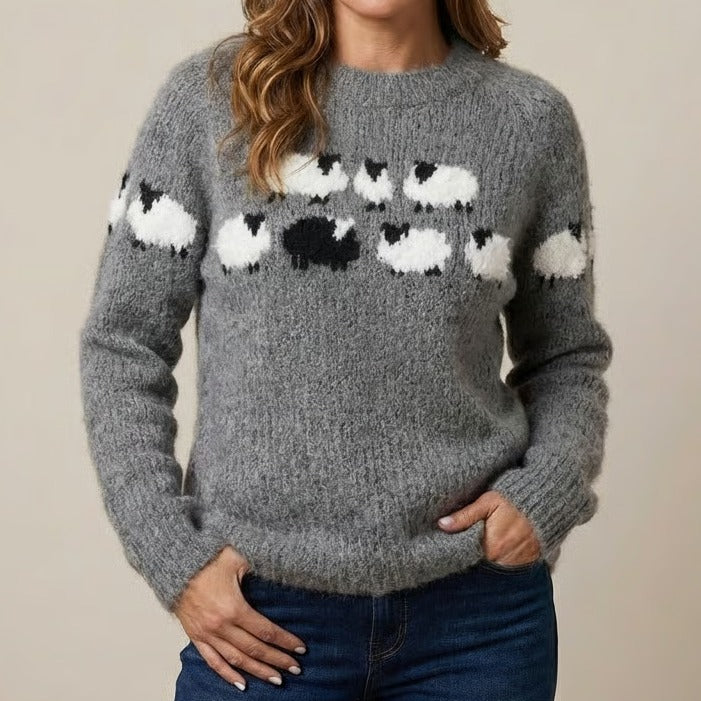 Brittany | Retro Scandinavian knitted sweater
