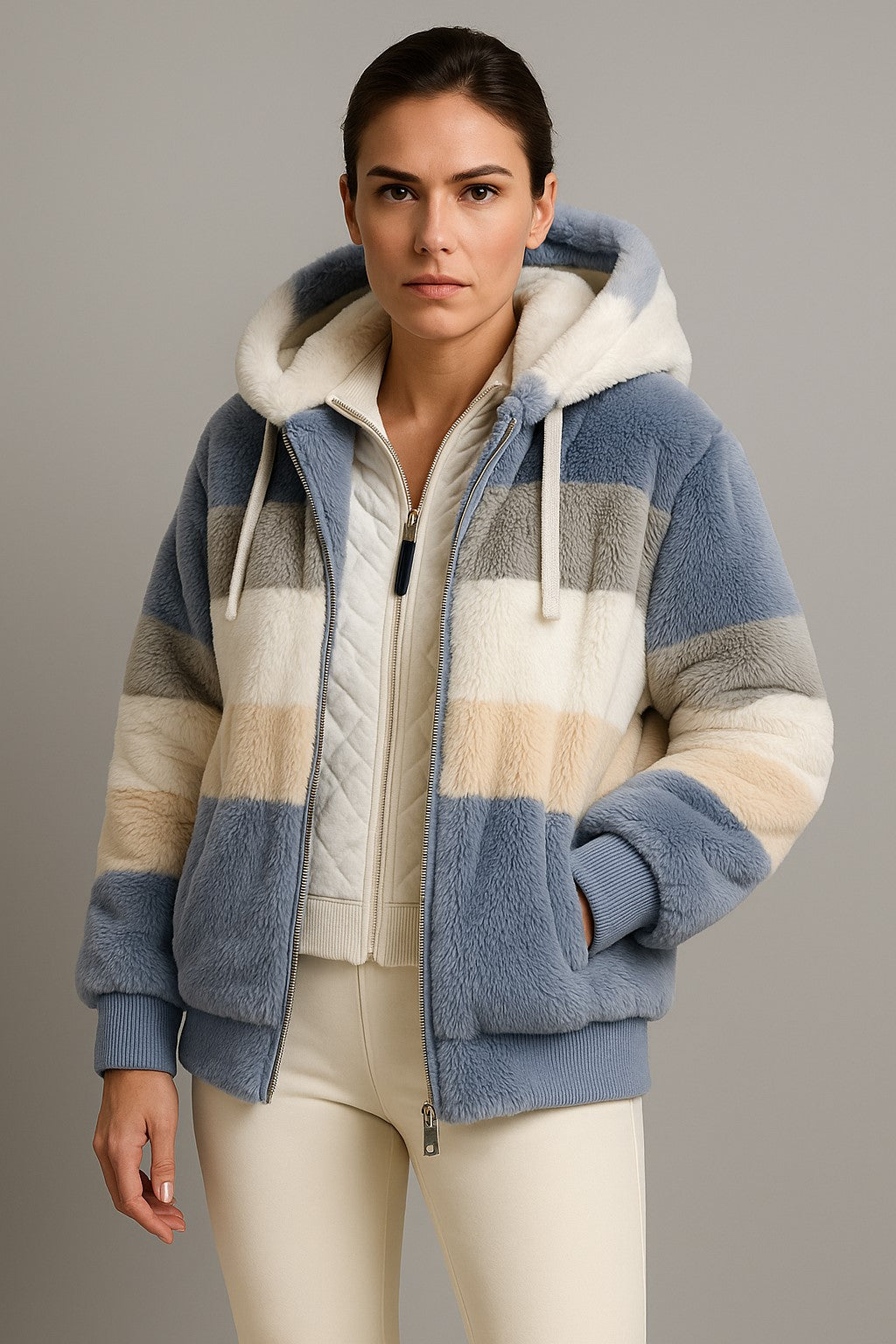 Lowkey Luxe | Winter Jacket with Hood and Zipper
