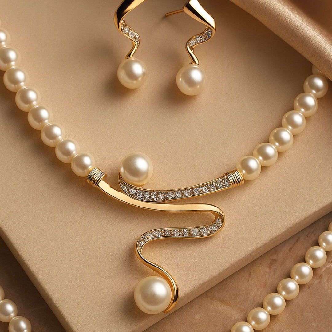 Classic Luminous Necklace &amp; Earring Set