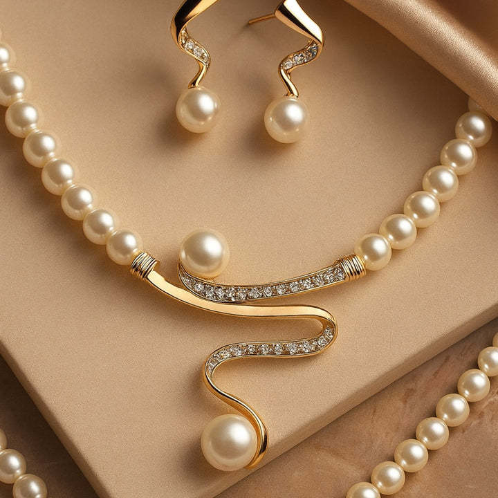 Classic Luminous Necklace &amp; Earring Set