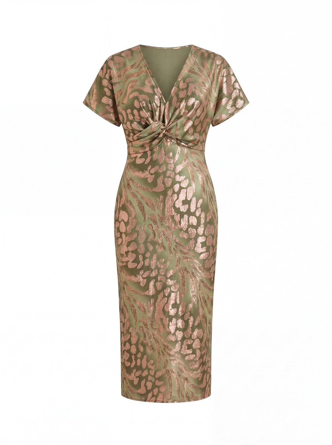 Aurelia™ Elegant Wrap Midi Dress