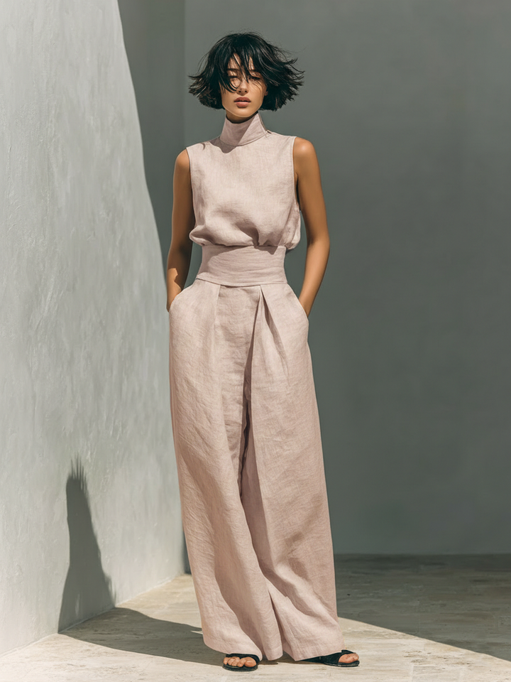 Noelle™ | Sleeveless Wide-Leg Two-Piece Set