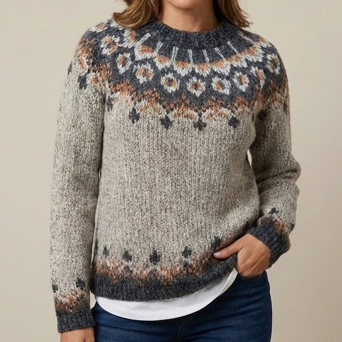 Grace | Retro Scandinavian knitted sweater