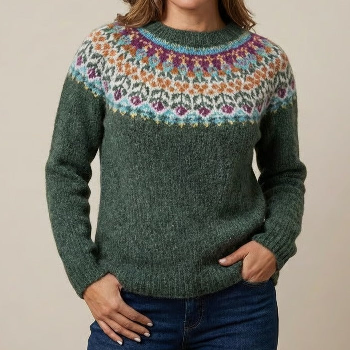 Hannah | Retro Scandinavian knitted sweater