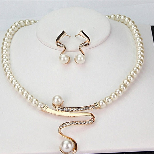 Classic Luminous Necklace &amp; Earring Set