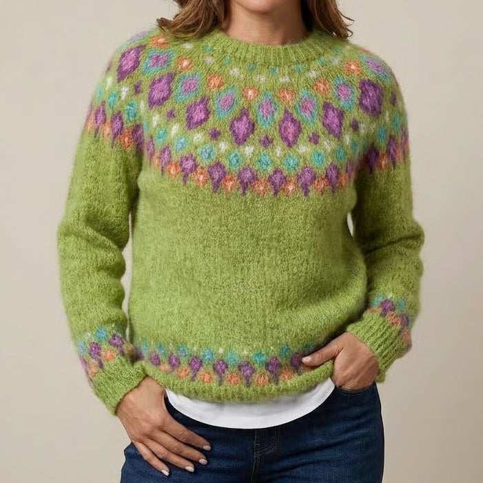 Jennifer | Retro Scandinavian knitted sweater