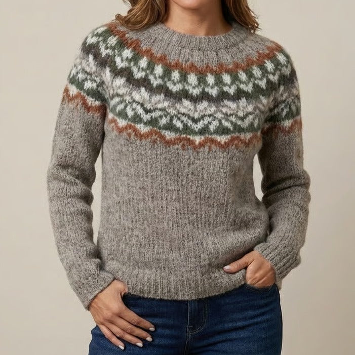 Kayla | Retro Scandinavian knitted sweater
