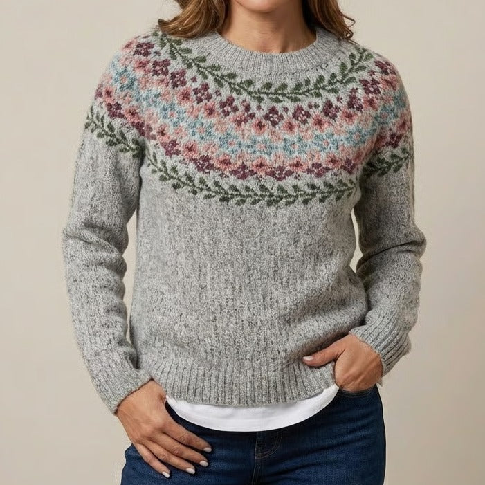 Lauren | Retro Scandinavian knitted sweater
