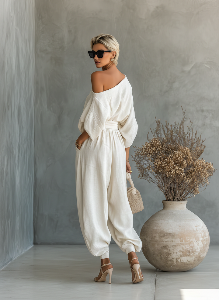 Sienna | Chic Off-Shoulder Lounge Set – Relaxed Style for Everyday Confidence