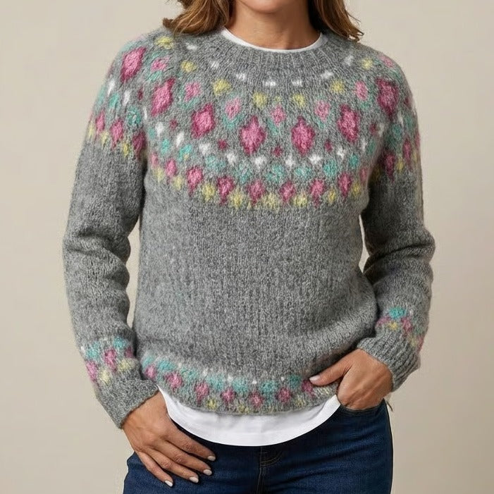 Natalie | Retro Scandinavian knitted sweater