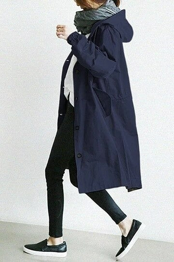 Mono Mood | Hooded Trench Coat