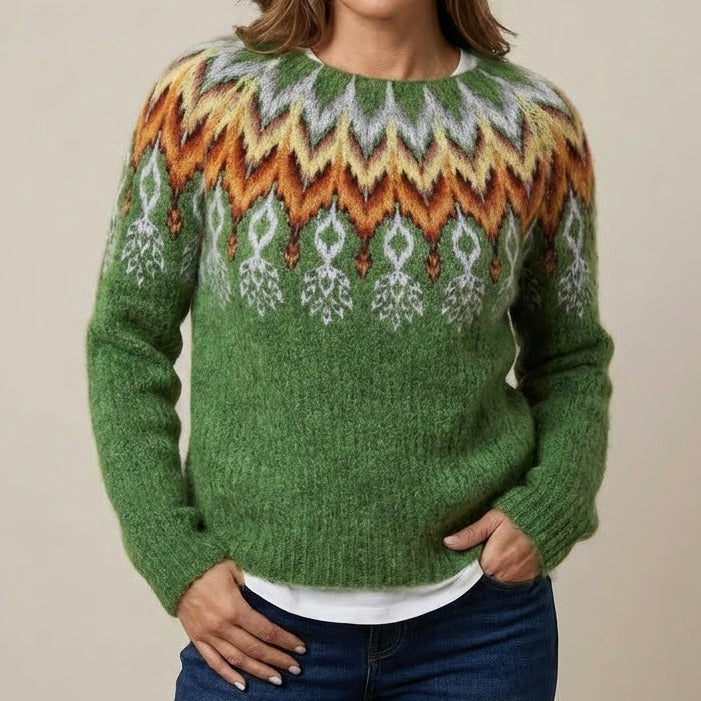 Nicole | Retro Scandinavian knitted sweater